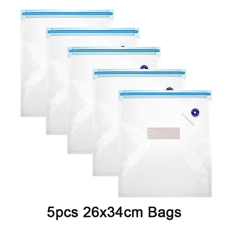 Ultimate Reusable Vacuum Food Storage Set: With Electric Handheld Vacuum Sealer Pump and Sous Vide Bags