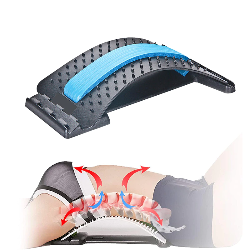 Lumbar Spine Corrector: Waist Massager, Acupuncture Cushion for Lumbar Protrusion Relief and Back Stretching