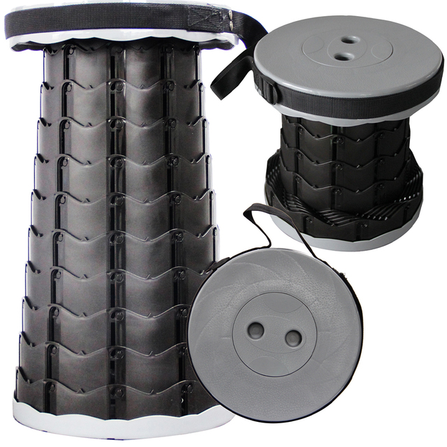 Essential Portable Outdoor Furniture Retractable Stool Chair - Must-Have for Camping, Garden, and Outdoor Activities