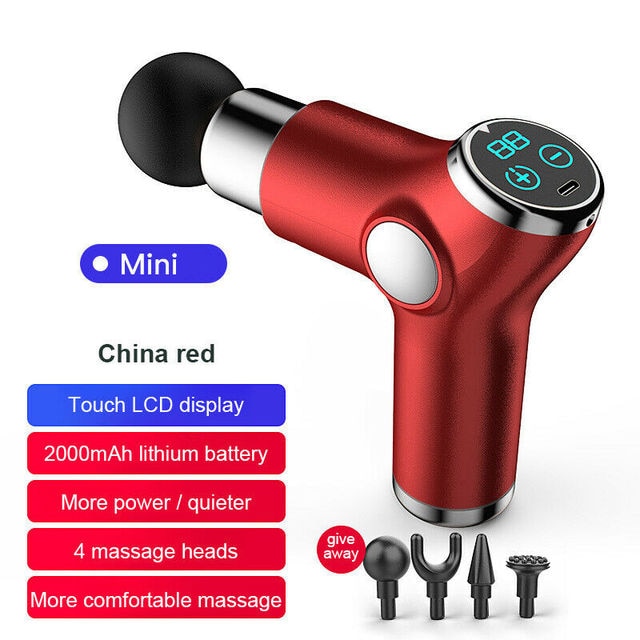 Electrifying 32/6 Speed Percussion Massage Gun for deep tissue muscle aches, pains and stressed body