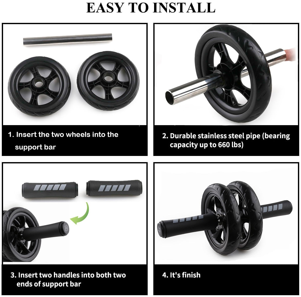 Non-Slip Abdominal Core Strength AB Roller