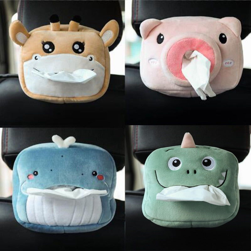 Adorable Tissue Dispenser: Fun and Functional Plush Napkin Holder for Your Car or Home
