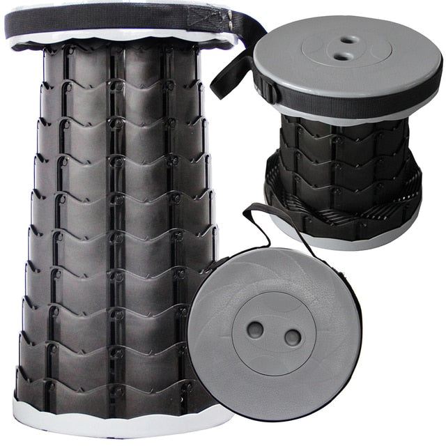 Essential Portable Outdoor Furniture Retractable Stool Chair - Must-Have for Camping, Garden, and Outdoor Activities