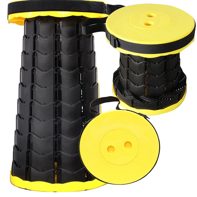 Essential Portable Outdoor Furniture Retractable Stool Chair - Must-Have for Camping, Garden, and Outdoor Activities