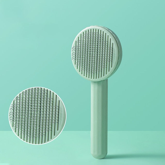 The Ultimate Self-Cleaning Slicker Brush for Cats and Dogs