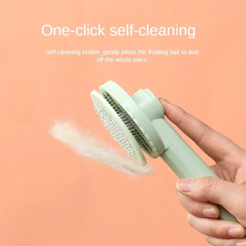 The Ultimate Self-Cleaning Slicker Brush for Cats and Dogs