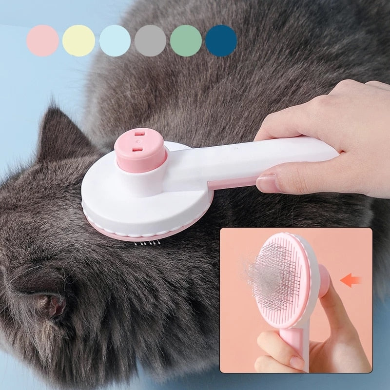 The Ultimate Self-Cleaning Slicker Brush for Cats and Dogs