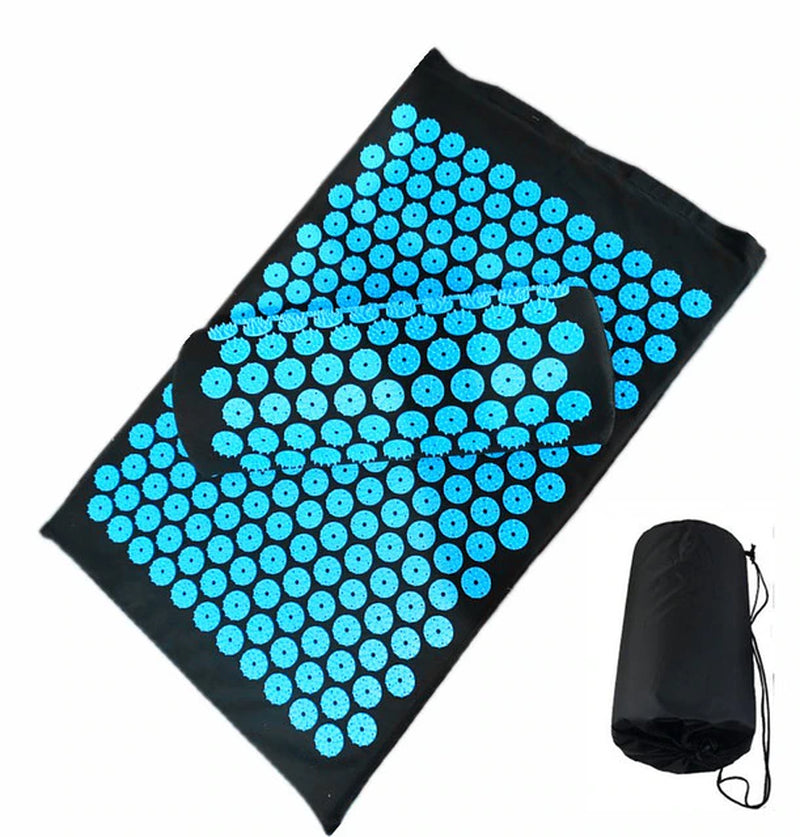 Acupressure Stress Reliever mat with Pillow and storage bag