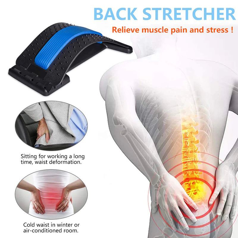 Lumbar Spine Corrector: Waist Massager, Acupuncture Cushion for Lumbar Protrusion Relief and Back Stretching
