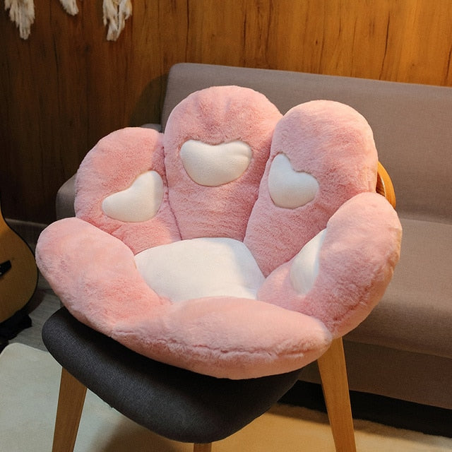 Comfy and Cozy Bear&Cat Paw Pillow - Plush Animal Seat Cushion for Comfortable and Relaxation