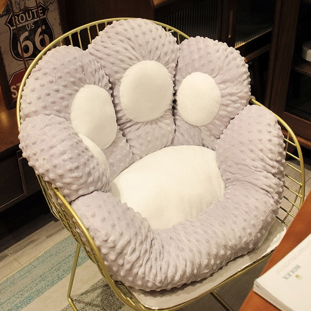 Comfy and Cozy Bear&Cat Paw Pillow - Plush Animal Seat Cushion for Comfortable and Relaxation