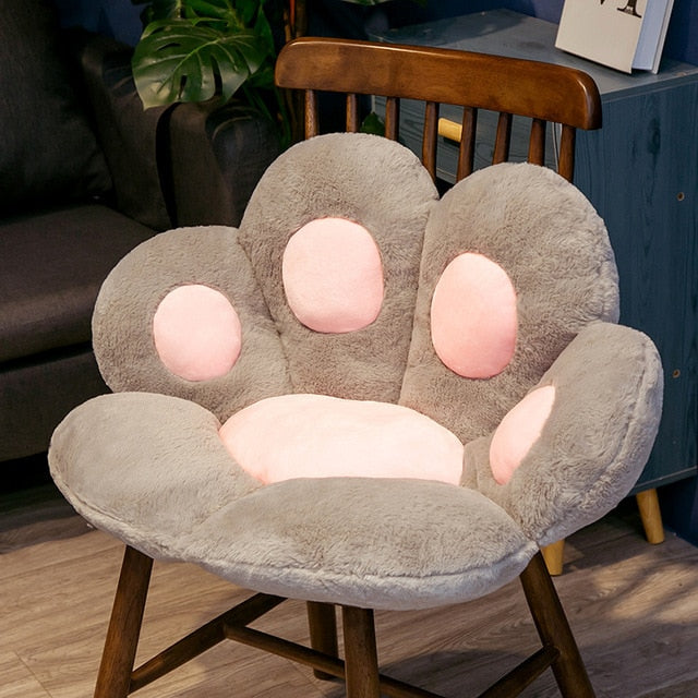 Comfy and Cozy Bear&Cat Paw Pillow - Plush Animal Seat Cushion for Comfortable and Relaxation