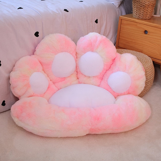 Comfy and Cozy Bear&Cat Paw Pillow - Plush Animal Seat Cushion for Comfortable and Relaxation