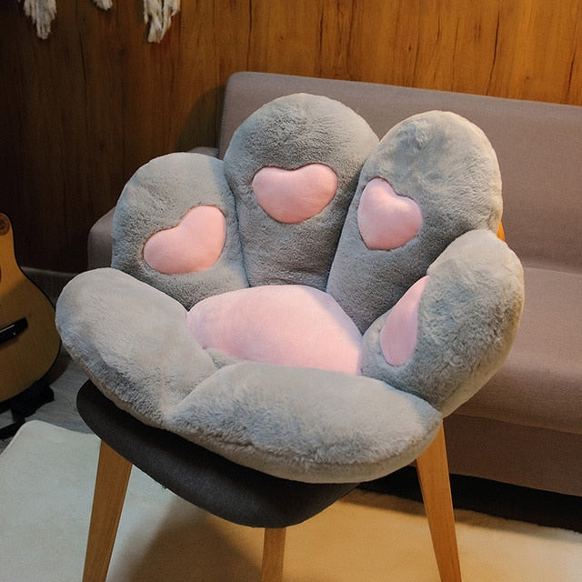 Comfy and Cozy Bear&Cat Paw Pillow - Plush Animal Seat Cushion for Comfortable and Relaxation