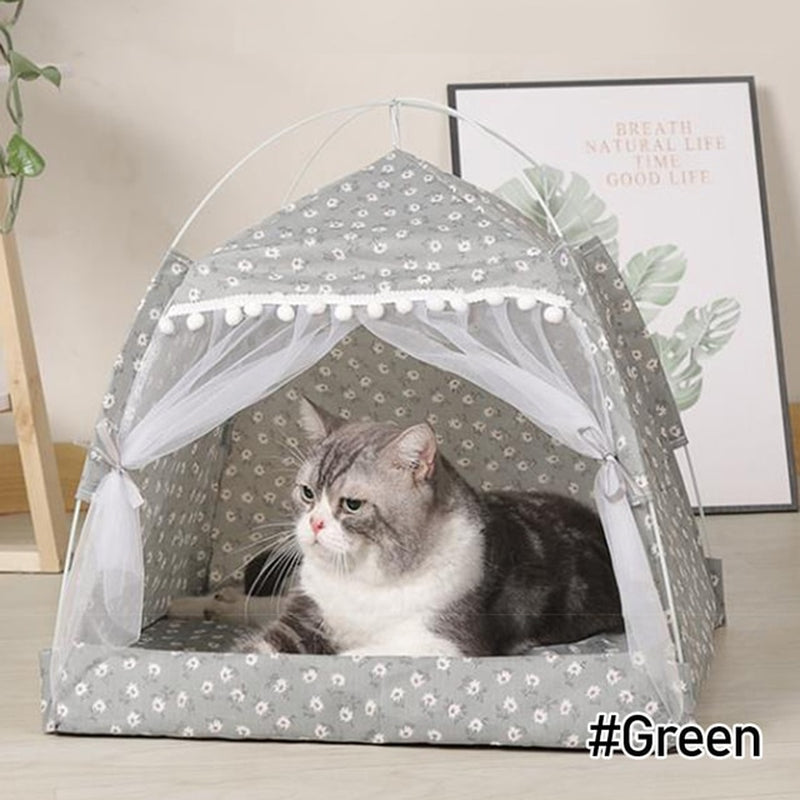 PawTeepee - Cozy Pet Tent Bed for Cats and Small Dogs