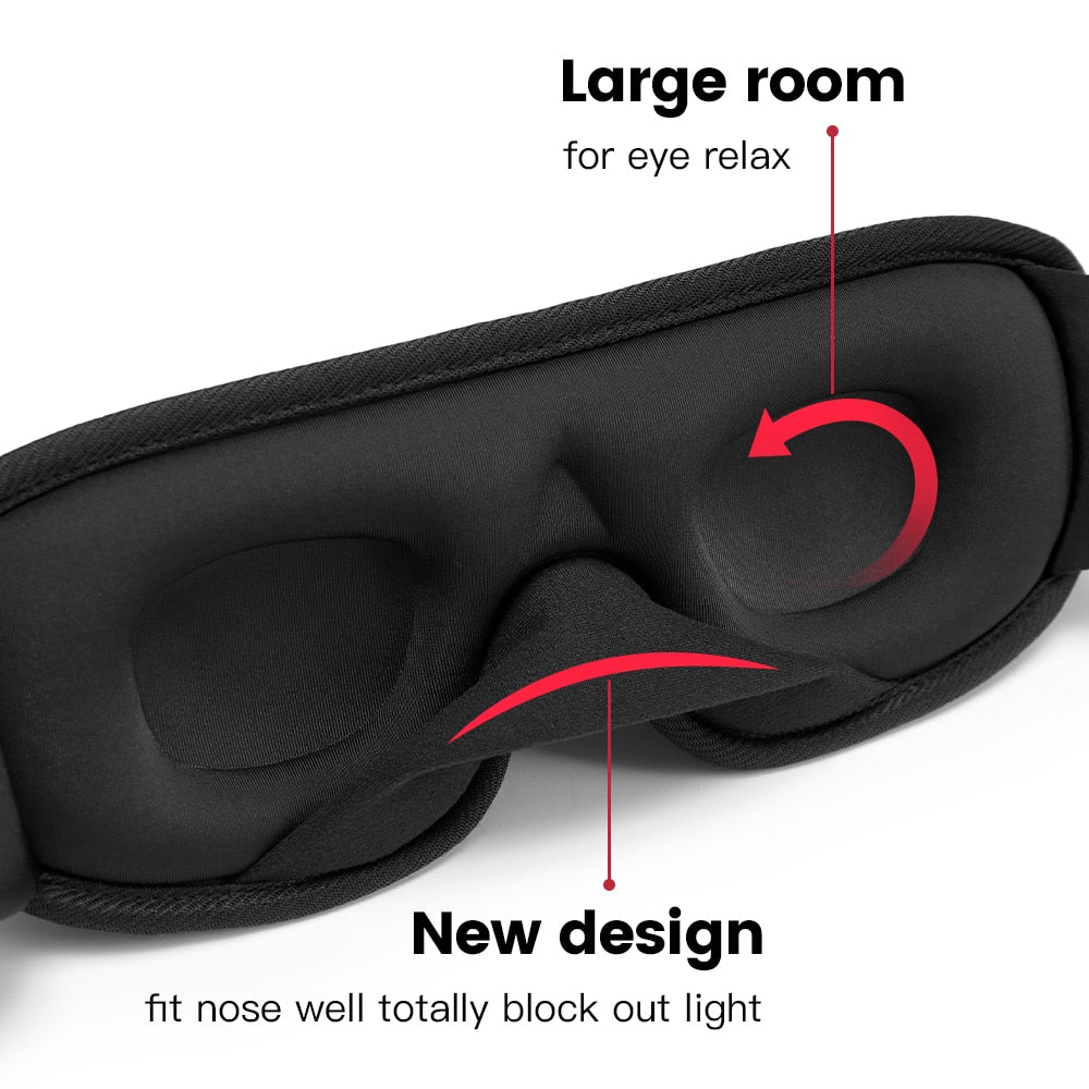Indulge in Blissful Sleep - 3D Sleeping Mask: Your Gateway to Total Darkness and Tranquility