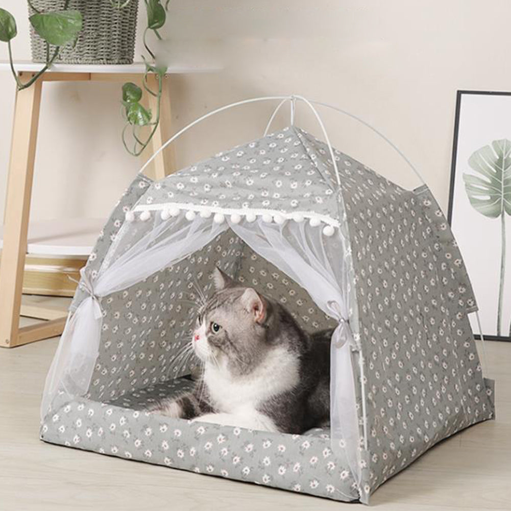 PawTeepee - Cozy Pet Tent Bed for Cats and Small Dogs