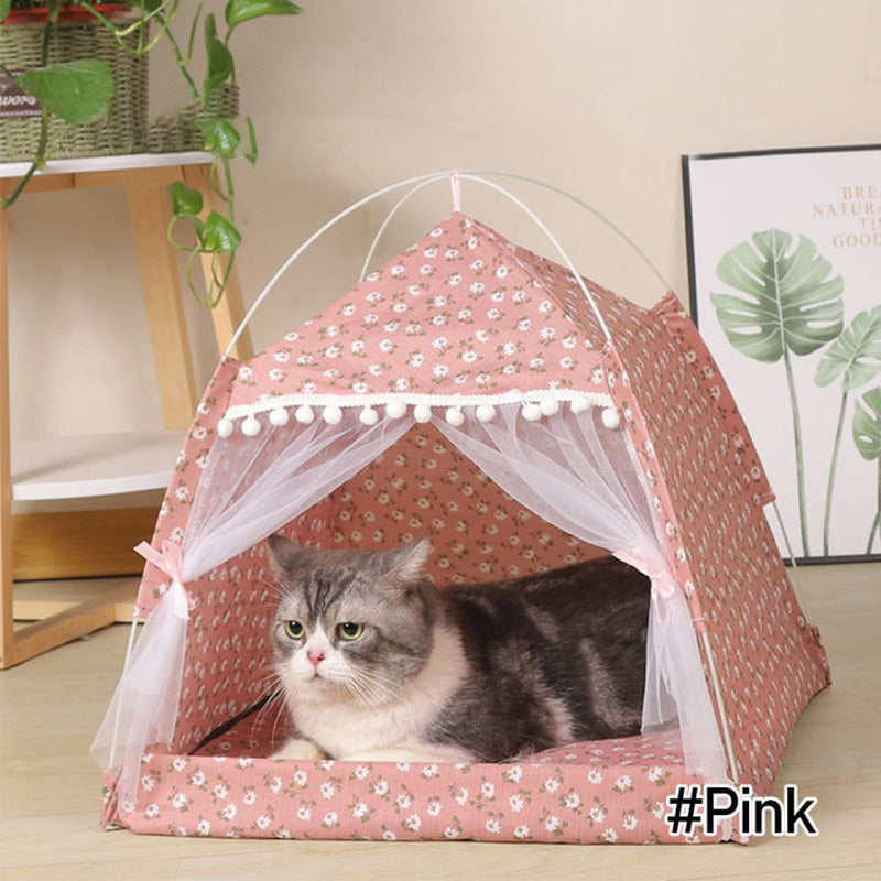 PawTeepee - Cozy Pet Tent Bed for Cats and Small Dogs