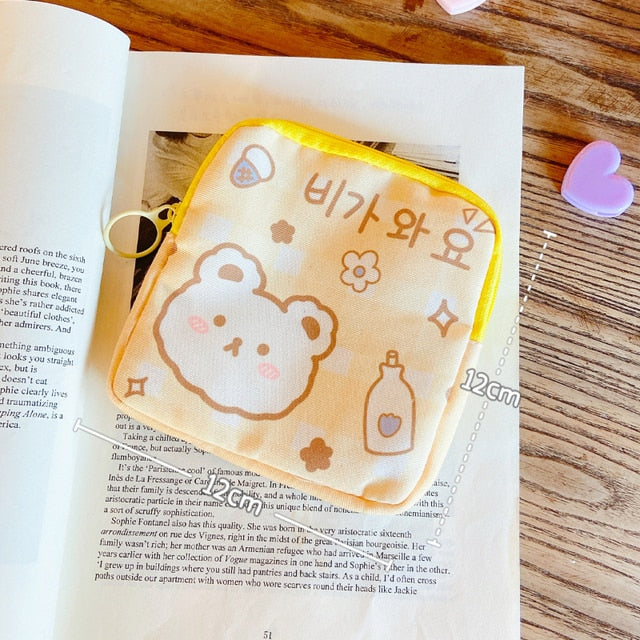 Adorable and Cute Large Capacity Sanitary Pads Storage Bags 