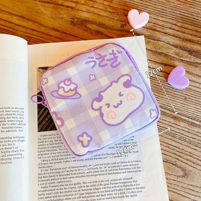 Adorable and Cute Large Capacity Sanitary Pads Storage Bags 