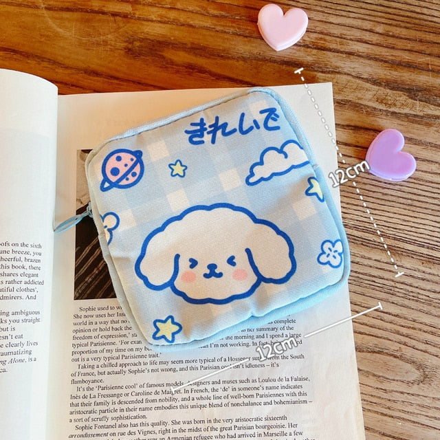Adorable and Cute Large Capacity Sanitary Pads Storage Bags 