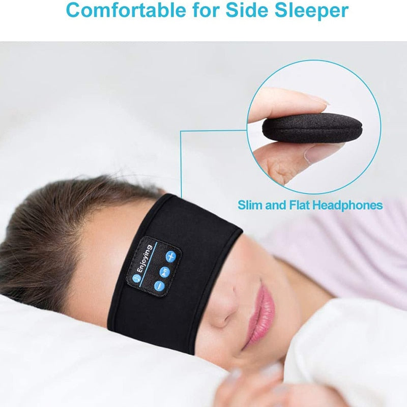 Immerse in Melodies: 3D Sleeping Mask with Wireless Bluetooth Earphone Headband